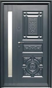 Ușă de intrare metalică pentru exterior Scorilo 120x205 cm dreapta
