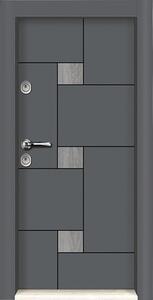 Ușă de intrare metalică pentru interior GM81 gri 88x201 cm dreapta