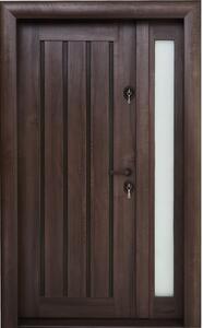 Ușă de intrare metalică pentru exterior Arhitect 425 nuc wenge 120x201 cm stânga