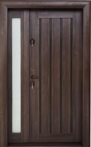 Ușă de intrare metalică pentru exterior Arhitect 425 nuc wenge 120x201 cm dreapta