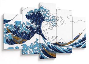 Tablou - Desen japonez, valuri (150x105 cm)