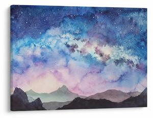 Tablou - Calea lactee, aquarel (70x50 cm)