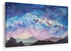 Tablou - Calea lactee, aquarel (90x60 cm)