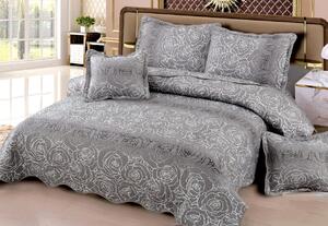 Cuvertura bumbac 100%, 5 piese, pat 2 persoane, 230x250 cm, CB254