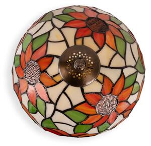 Brilagi - Lampă de masă Tiffany din vitralii SUNFLOWER 1xE27/60W/230V + 1xE14/40W