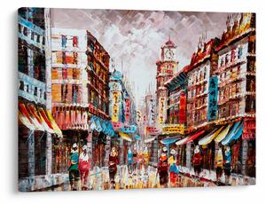 Tablou - Hong Kong, pictură în ulei (70x50 cm)