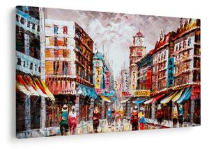Tablou - Hong Kong, pictură în ulei (90x60 cm)