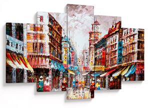 Tablou - Hong Kong, pictură în ulei (150x105 cm)