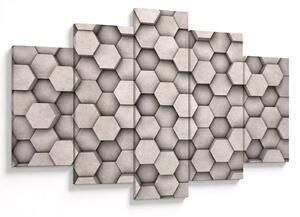 Tablou - Hexagoane design beton (150x105 cm)