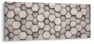 Tablou - Hexagoane design beton (120x50 cm)