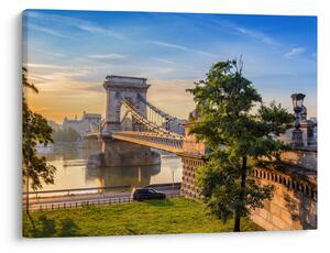 Tablou - Pod peste râu, Budapesta, Ungaria (70x50 cm)