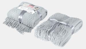 Pătură tricotată Merilyn grey gri 170 cm