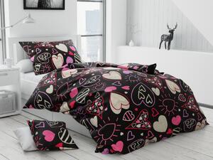 Lenjerie de pat din bumbac Culoare gri, HOBART + husa de perna 40 x 40 cm Dimensiune lenjerie de pat: 70 x 90 cm | 140 x 220 cm