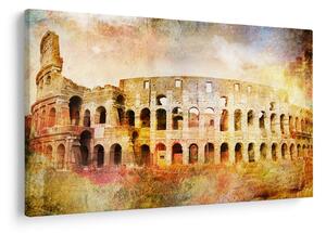 Tablou - Pictură digitală, Colosseum, Roma, Italia (90x60 cm)