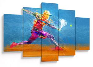 Tablou - Jucător de tenis pictat (150x105 cm)