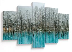 Tablou - Pescărie turcoaz, Biei, Japonia (150x105 cm)