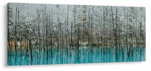 Tablou - Pescărie turcoaz, Biei, Japonia (120x50 cm)