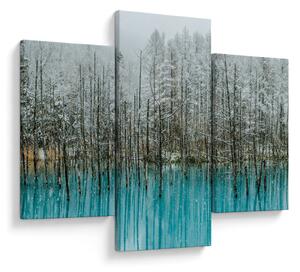 Tablou - Pescărie turcoaz, Biei, Japonia (90x60 cm)