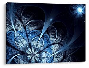 Tablou - Floare albastru închis (70x50 cm)