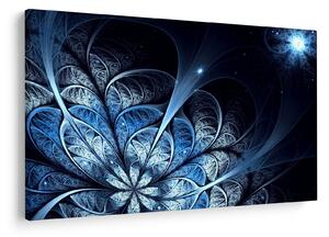 Tablou - Floare albastru închis (90x60 cm)