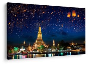 Tablou - Lampioane norocului, Bangkok (90x60 cm)