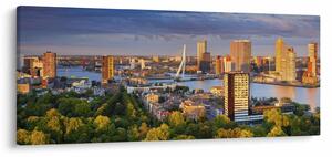 Tablou - Panorama Rotterdamului, Țările de Jos (120x50 cm)