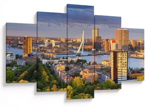 Tablou - Panorama Rotterdamului, Țările de Jos (150x105 cm)