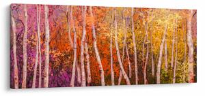 Tablou - Pădurea colorată (120x50 cm)