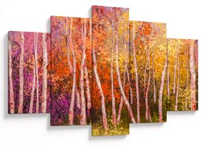 Tablou - Pădurea colorată (150x105 cm)