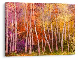 Tablou - Pădurea colorată (70x50 cm)