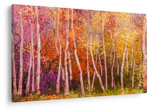 Tablou - Pădurea colorată (90x60 cm)