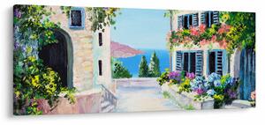 Tablou - Alee grecească, pictură în ulei (120x50 cm)