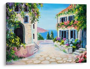 Tablou - Alee grecească, pictură în ulei (70x50 cm)