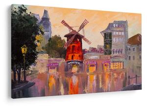 Tablou - Moulin rouge, Paris, Franța (90x60 cm)