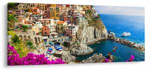 Tablou - Satul italian Manarola (120x50 cm)