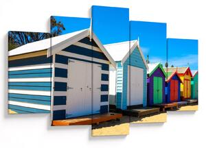 Tablou - Plaja Brighton, Melbourne, Australia (150x105 cm)