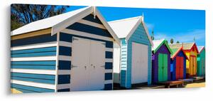 Tablou - Plaja Brighton, Melbourne, Australia (120x50 cm)