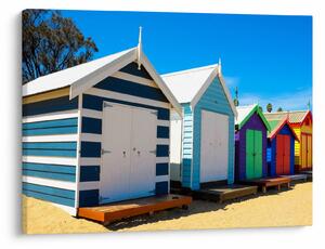 Tablou - Plaja Brighton, Melbourne, Australia (70x50 cm)