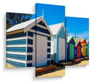 Tablou - Plaja Brighton, Melbourne, Australia (90x60 cm)