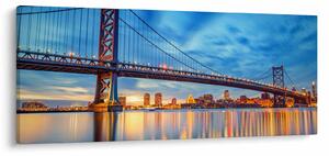 Tablou - Podul Benjamin Franklin, Philadelphia (120x50 cm)