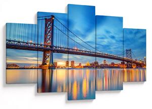Tablou - Podul Benjamin Franklin, Philadelphia (150x105 cm)
