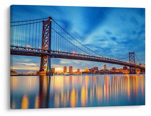 Tablou - Podul Benjamin Franklin, Philadelphia (70x50 cm)