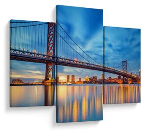 Tablou - Podul Benjamin Franklin, Philadelphia (90x60 cm)