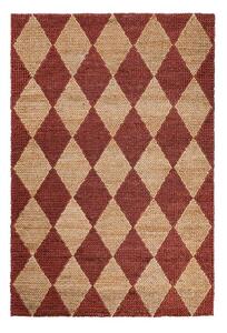 Covor teracotă țesut manual din amestec de iută 120x170 cm Effie Diamond – Flair Rugs