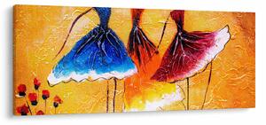Tablou - Pictură în ulei, balerina (120x50 cm)