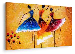 Tablou - Pictură în ulei, balerina (90x60 cm)