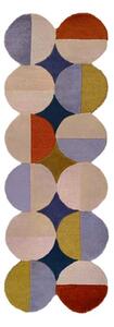 Covor tip traversă țesut manual din lână 80x230 cm Mia Ellipse – Flair Rugs