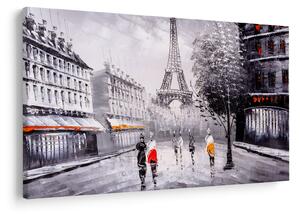 Tablou - Pictură în ulei, Paris (90x60 cm)