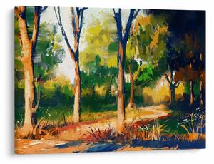 Tablou - Pădure de vară însorită, pictură (70x50 cm)