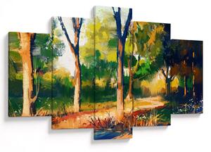 Tablou - Pădure de vară însorită, pictură (150x105 cm)